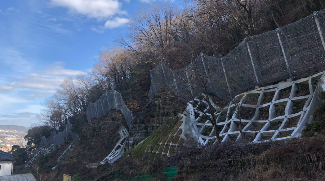 兵庫県宝塚市-防護柵工事